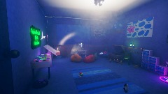 Toys alive in playroom