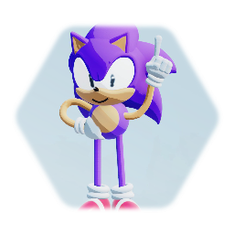 My first Sonic model!