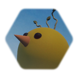 Ugly chicken statue