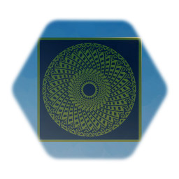 Large Black & Gold Floor Tile