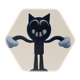 Big headed cartoon cat