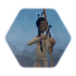 Native American warrior with Bow