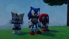 Sonic Runner-2 player and Knuckles