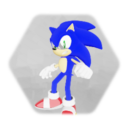 Stylized Modern Sonic The Hedgehog Model