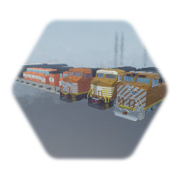 Equine Lines Diesel Locomotives and Rolling Stock