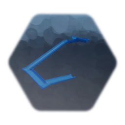 Blue waterslide