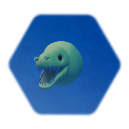 Moray eel head