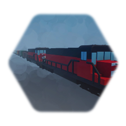 The Frontier Railroad freight train