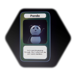 Collectable card - Panda