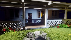 Remix de House with interior and garden