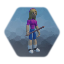 Imaginext Female Sword Fighter Template. (Recreated)