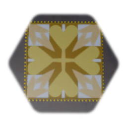 Rug, Yellow Geometric