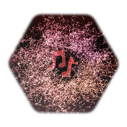 Stars dancing in the dark sky