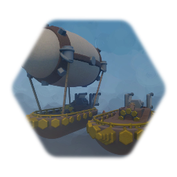Steampunk boat/ airship
