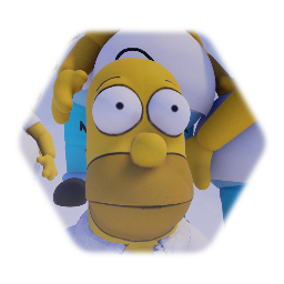 Angry Mob of Homer Simpsons chasing you.