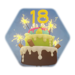 Paws And Punches' 18th B-Day Cake Enemy
