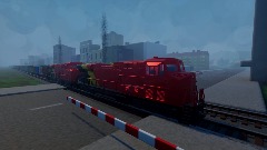 Midwestern Railroad Crossing