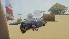 Crash bandicoot Crash landing: Beach bath galaxy