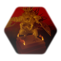 Statue of Demon Mother Gluttonous Gargantua, the Butcher-Queen