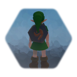 Link with shield on back