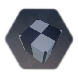 Tile Cube - Black and White