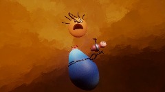 Kid's drawing - head popped off