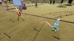 A brief duel animation