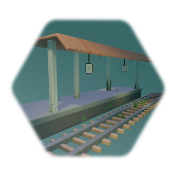 Abandoned  small  Station platform