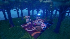 Picnic in the woods