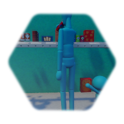 Stocked store shelf/ empty shelf