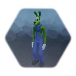 Wooly the green wolf