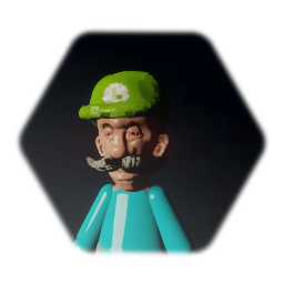 Luigi On A Pipe