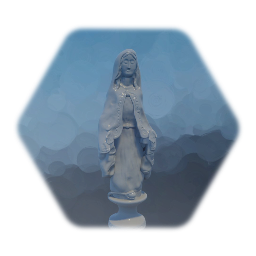 頭の大きな女神像