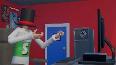 Man intensely types and becomes distraught and shocked