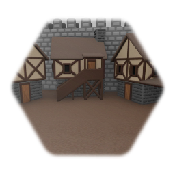 Medieval small urban houses
