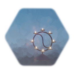 Yin yang candle stand