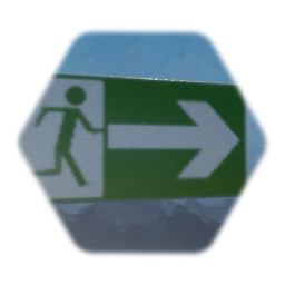 Low res fire exit sign