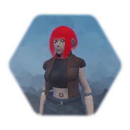 Robot female (Red version)