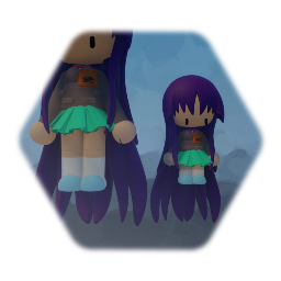 Fuzzy Wuzzy Little (& Tall) Yuri n Monika.