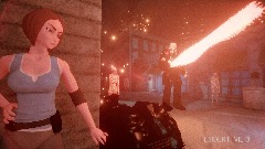 Resident Evil 3 remake city scenery (VR mode)