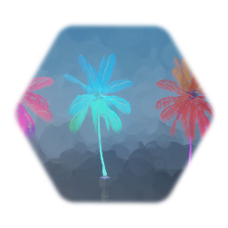 Holographic Spinning Palm Tree