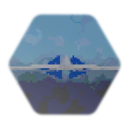 Star fox R wing i guess with low res