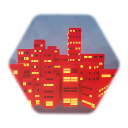 Red City Buildings Background