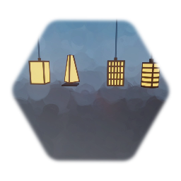 Lot de lampe Japonaise