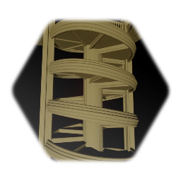 Spiral Stone Staircase, Base Floor & Landing Module