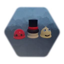 My characters as slimes