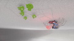 Piggy tales: Train trampoline