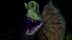 J P Dilophosaurus Spitter