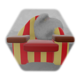 Chair with throw