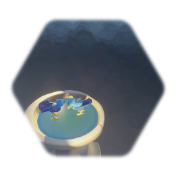 Bluebirds Bathing